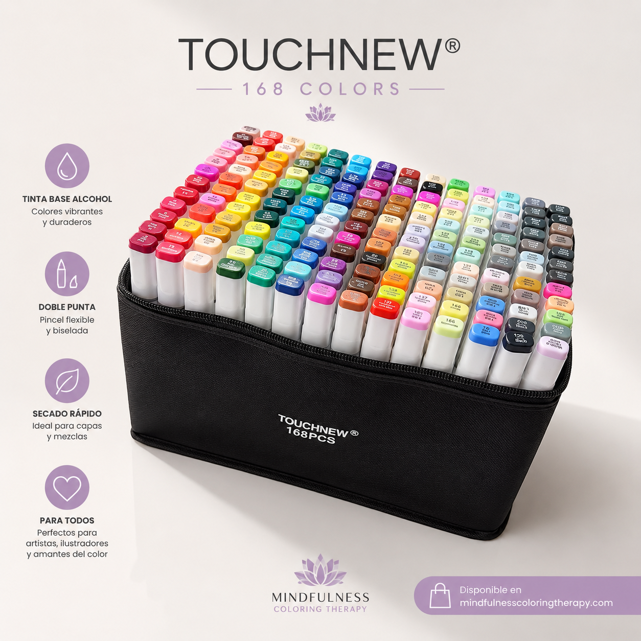 Alcohol markers Touchnew 168 dupe Ohuhu