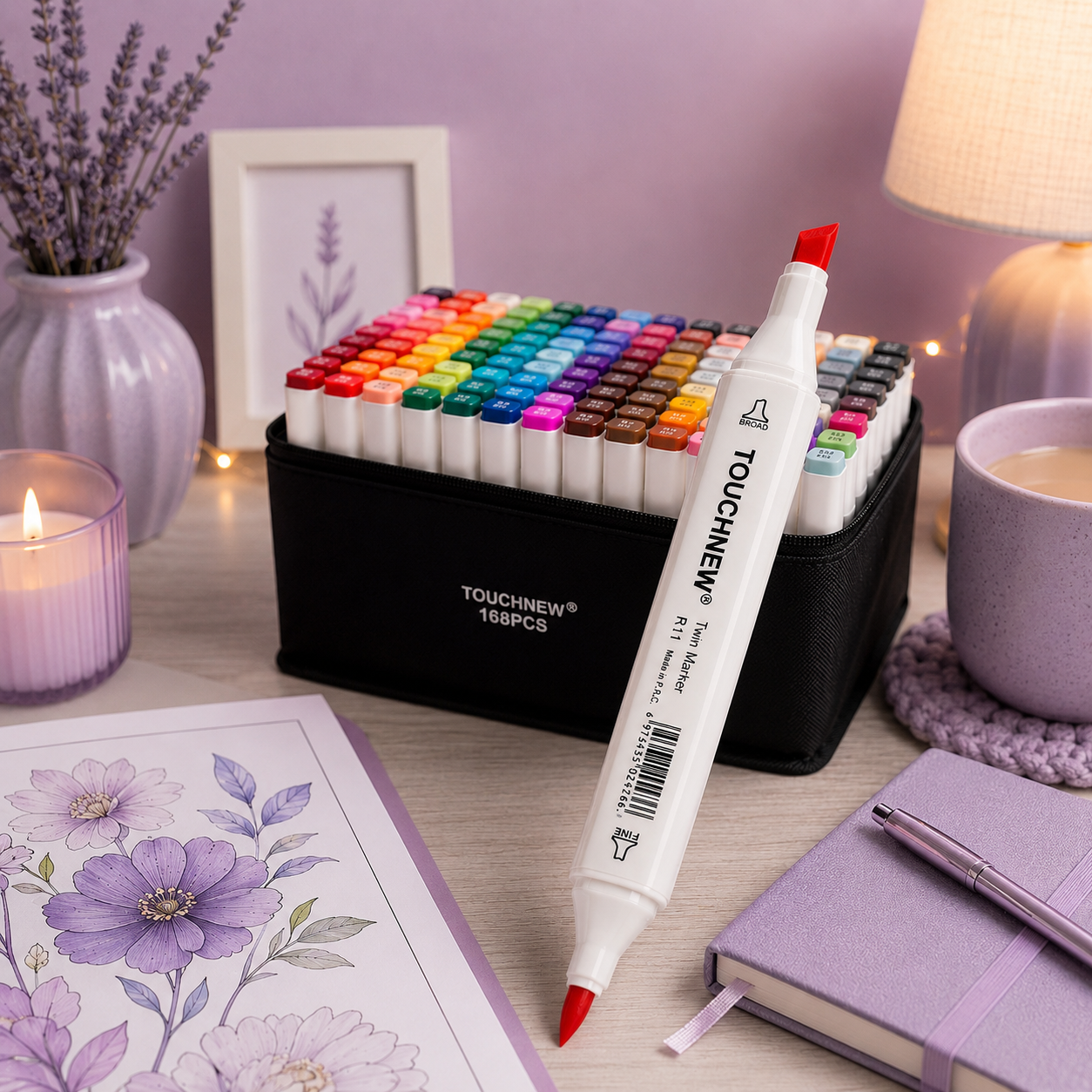 Alcohol markers Touchnew 168 dupe Ohuhu