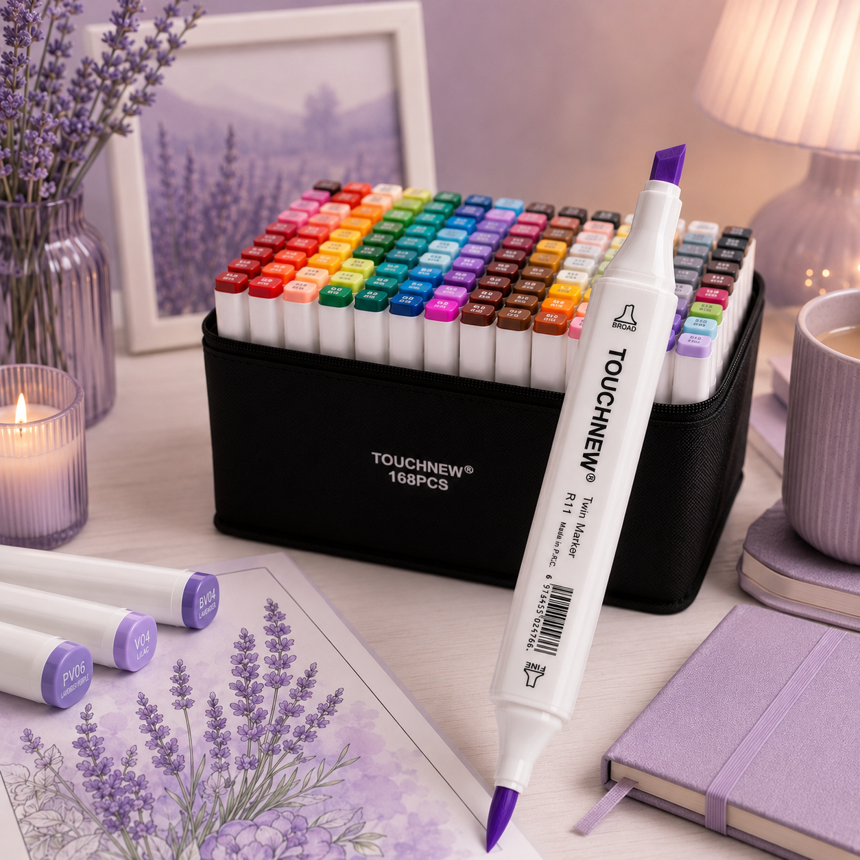 Alcohol markers Touchnew 168 dupe Ohuhu